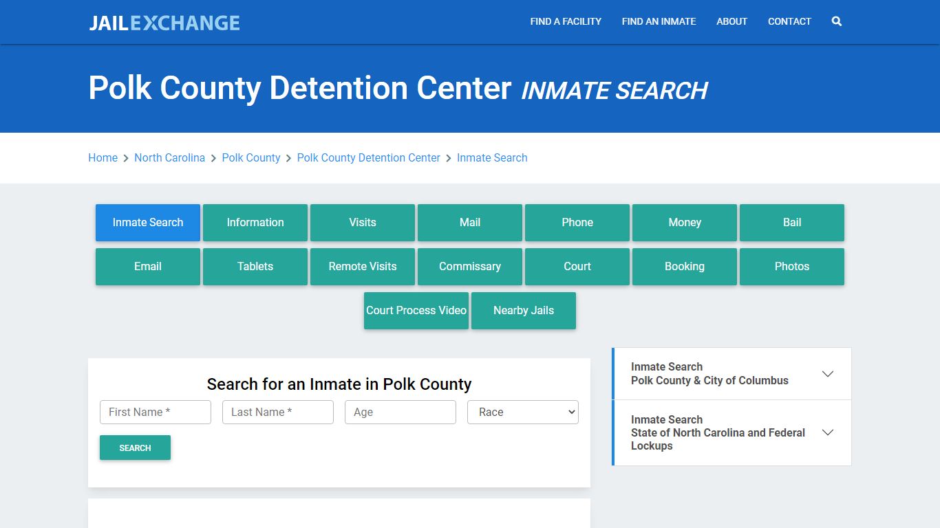 Polk County Detention Center Inmate Search - Jail Exchange