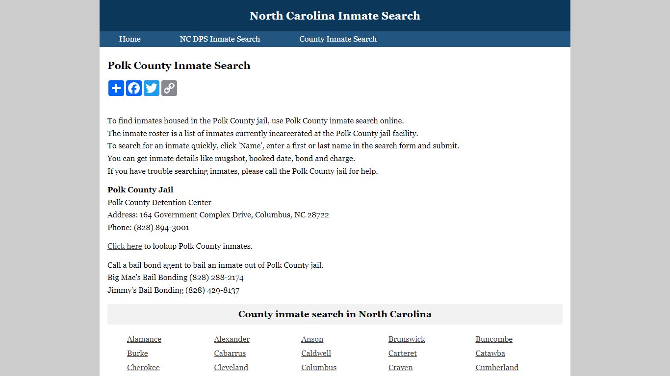 Polk County Inmate Search